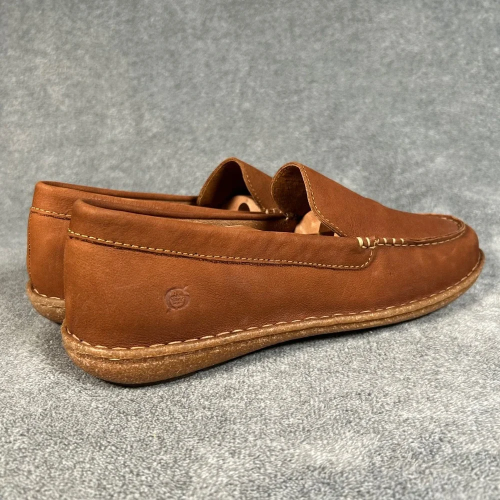 Born Leather Loafers Tan Brown Slip On Casual Shoes BM0004116 Mens 10.5 NEW - Picture 6 of 14
